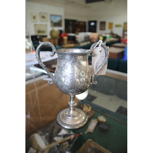 1541 - MODEL OF A BRIXHAM TRAWLER & PRESENTATION CUP - 1890 a detailed model of a Brixham trawler the Daugh... 