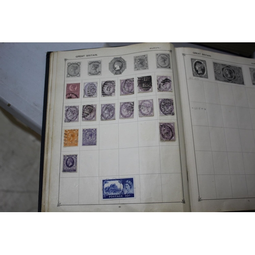 1321 - STAMP ALBUMS various albums including a Plymouth Album with mint and used World content, various Str... 