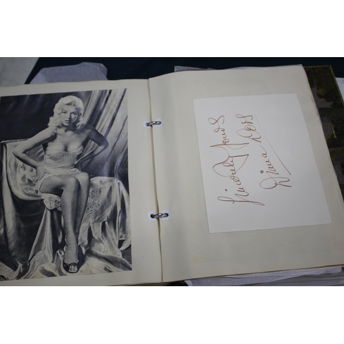 1539 - LARGE AUTOGRAPH ALBUM a large and impressive autograph album, compiled by a gentleman in the 1950's ... 