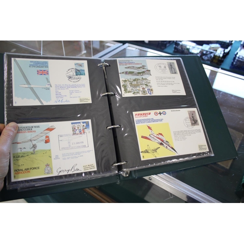 1301 - AVIATION FIRST DAY COVERS - SIGNED six albums of aviation related first day covers, with various exa... 