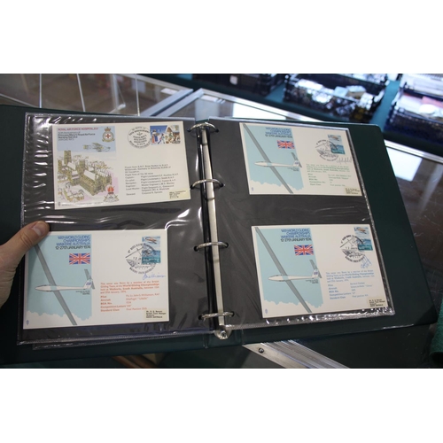 1301 - AVIATION FIRST DAY COVERS - SIGNED six albums of aviation related first day covers, with various exa... 