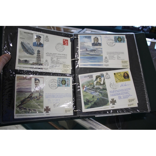 1301 - AVIATION FIRST DAY COVERS - SIGNED six albums of aviation related first day covers, with various exa... 