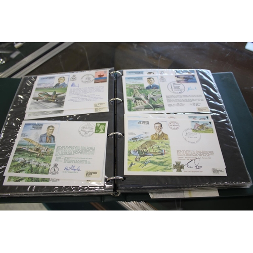 1301 - AVIATION FIRST DAY COVERS - SIGNED six albums of aviation related first day covers, with various exa... 