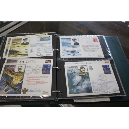 1301 - AVIATION FIRST DAY COVERS - SIGNED six albums of aviation related first day covers, with various exa... 