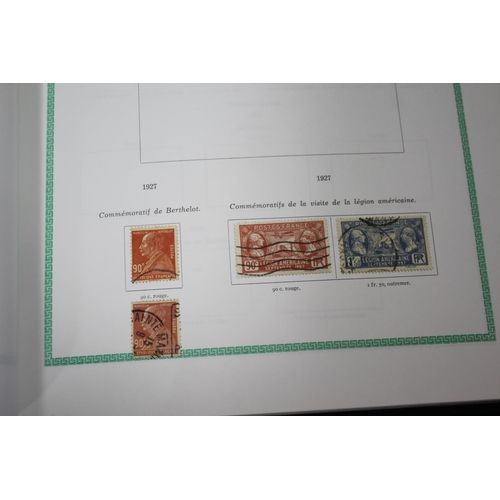 1308 - FRENCH STAMP ALBUMS including two Timbres De France albums with used and mint 19thc and 20thc conten... 