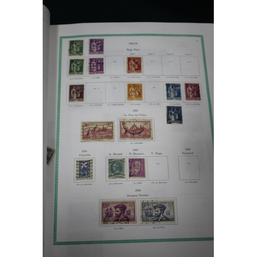 1308 - FRENCH STAMP ALBUMS including two Timbres De France albums with used and mint 19thc and 20thc conten... 