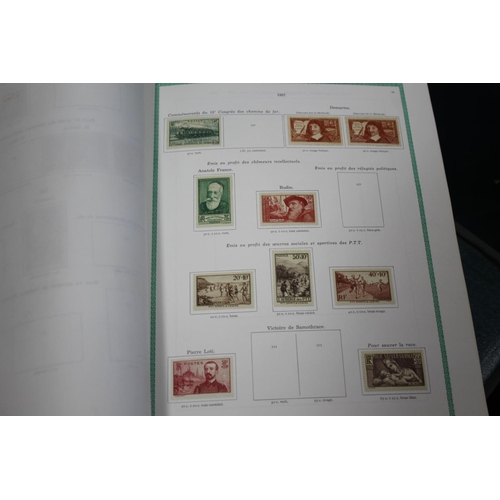 1308 - FRENCH STAMP ALBUMS including two Timbres De France albums with used and mint 19thc and 20thc conten... 