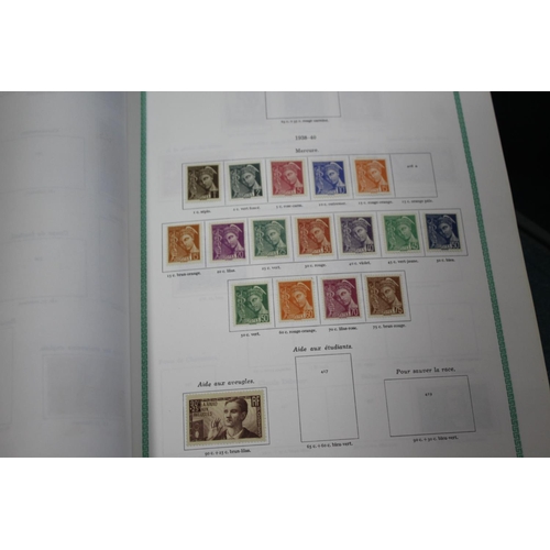 1308 - FRENCH STAMP ALBUMS including two Timbres De France albums with used and mint 19thc and 20thc conten... 