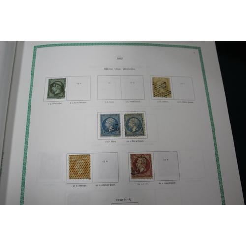 1308 - FRENCH STAMP ALBUMS including two Timbres De France albums with used and mint 19thc and 20thc conten... 