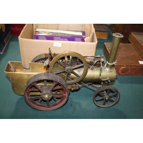 1387 - SCRATCH BUILT MODEL TRACTION ENGINE a well made model traction engine, mostly made in brass with iro... 