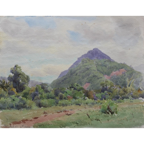 621 - ALMA CLAUDE BURLTON CULL (1880-1931) FIVE LANDSCAPE SKETCHES, TO INCLUDE BASS ROCK, SKAGEN AND TRINI... 