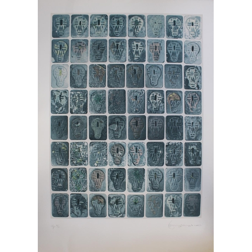 751 - TOM PHILLIPS, CBE, RA (b.1937) A WALK TO THE STUDIO: SIXTY FOUR STOPCOCK BOX LIDS (2); ART ON THE R... 