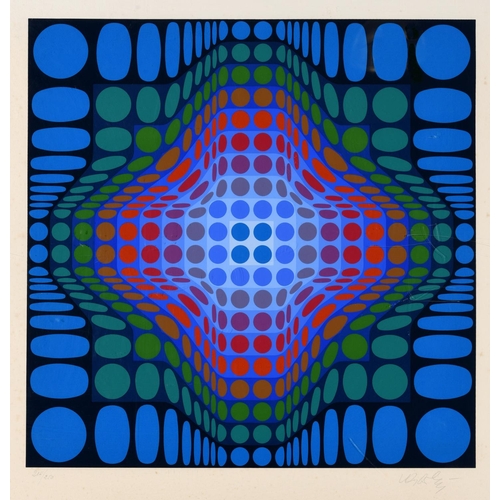 754 - VICTOR VASARELY (1906-1997) OP ART SUBJECT (VEGA SERIES?) Screenprint, c.1968-1972, signed and numb... 