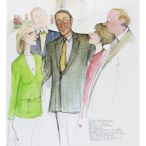 768 - SUE MACARTNEY-SNAPE (b.1957) THE PREP SCHOOL HEADMASTER: Dynamic & Young, Go-ahead & innovative, Go... 
