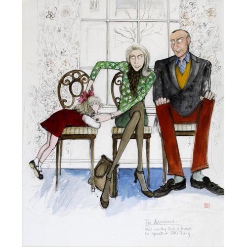 769 - SUE MACARTNEY-SNAPE (b.1957) THE ASSESMENT [sic]: She's usually such a sweet, Co-operative little t... 