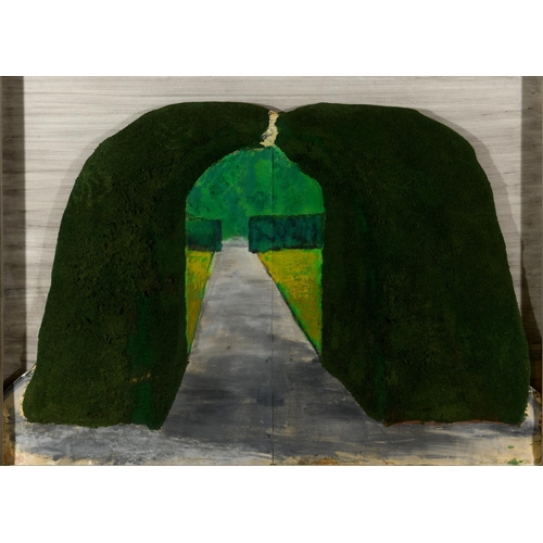 770 - IVOR ABRAHAMS, RA (1935-2015) UNTITLED: ARCH SERIES Signed and dated 71, mixed media on two joined ... 