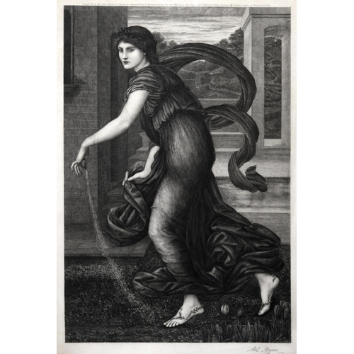 607 - ABEL JUSTIN MIGNON (1861-1910), AFTER SIR EDWARD COLEY BURNE-JONES, Bt. (1833-1898) SPRING (or `FLOR... 