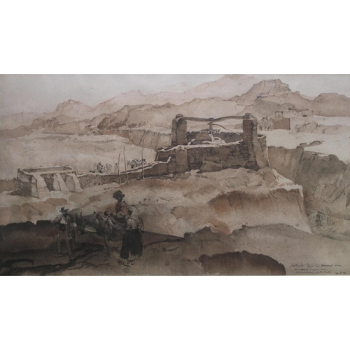 771 - SIR WILLIAM RUSSELL FLINT, RA, PRWS (1880-1969) WELL IN ANDALUSIA Signed, inscribed indistinctly (A... 
