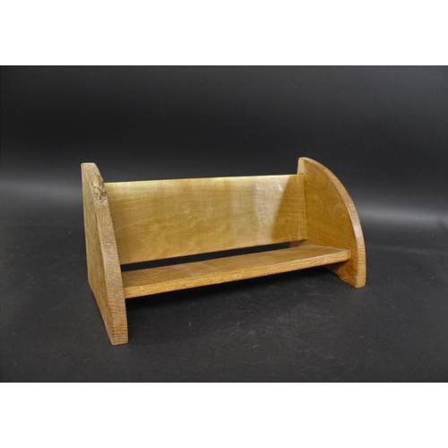 873 - ROBERT THOMPSON OF KILBURN - MOUSEMAN BOOK TROUGH an oak book trough, with carved mouse on one end. ... 