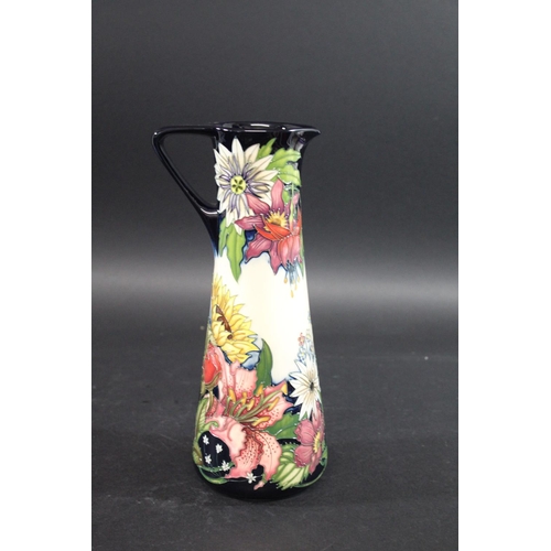 893 - LARGE MOORCROFT JUG - SANDBACH BOUQUET a limited edition jug in the Sandback Bouquet design, part of... 