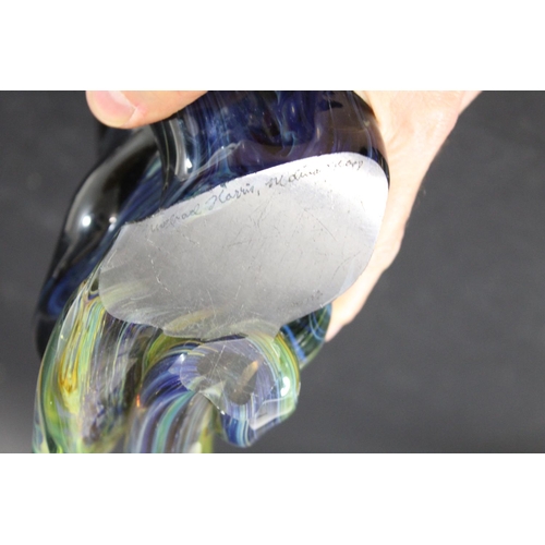 916 - MDINA GLASS 'KNOT' - MICHAEL HARRIS, 1969 a Mdina glass 'knot' sculpture with various colours, chip ... 