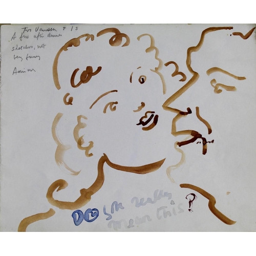 764 - ADRIAN DAINTREY (1902-1988) A FEW AFTER DINNER SKETCHES, NOT BEING FUNNY.. Five, each captioned, wa... 