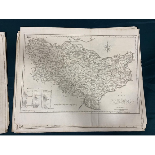 105 - Cary, John. A group of 23 engraved maps from the New and Correct English Atlas, including; Berkshire... 