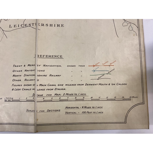 109 - Barnwell, F. A. L. North Staffordshire Railway, Map showing the Trent and Mersey Navigation and Its ... 