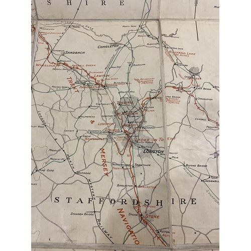 109 - Barnwell, F. A. L. North Staffordshire Railway, Map showing the Trent and Mersey Navigation and Its ... 