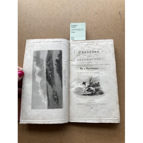 116 - Clayton, William. A Treatise on Greyhounds, first edition, half-title, engraved title and frontispie... 