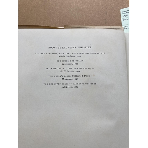 15 - Whistler, Laurence. The Imagination of Vanburgh and His Fellow Artists, first edition, with a TLS fr... 