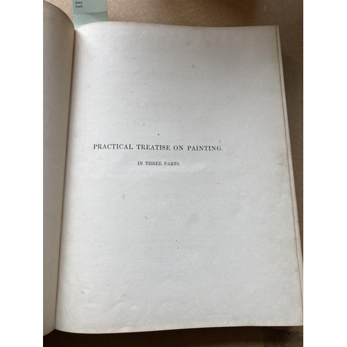 16 - Burnet, John. A Practical Treatise on Painting, 3 parts in one volume, first edition, half-title, 25... 