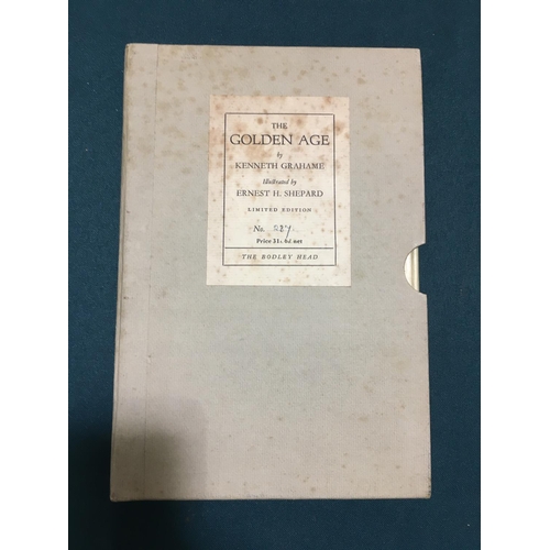 17 - Grahame, Kenneth. The Golden Age... Illustrated by Ernest H. Shepard, number 237 of 275 copies, sign... 