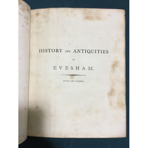 51 - Tindal, William. The History and Antiquities of the Abbey and Borough of Evesham, first edition, hal... 