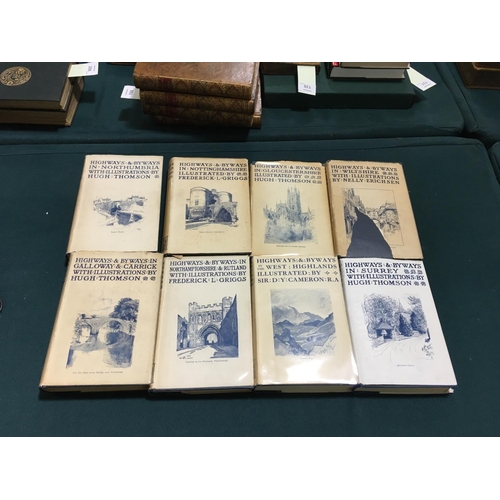 54 - Highways and Byways Series. Nottinghamshire, 1916; Galloway and Carrick, 1916; Wiltshire, 1917; Nort... 