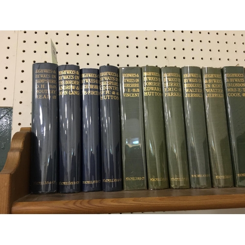 55 - Highways and Byways Series. London, 1903; Berkshire, 1906; Kent, 1907; Hampshire, 1908; Surrey, 1909... 