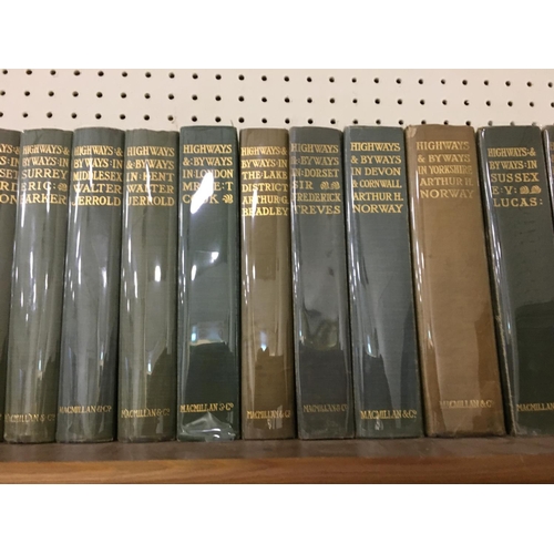 55 - Highways and Byways Series. London, 1903; Berkshire, 1906; Kent, 1907; Hampshire, 1908; Surrey, 1909... 