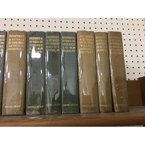 55 - Highways and Byways Series. London, 1903; Berkshire, 1906; Kent, 1907; Hampshire, 1908; Surrey, 1909... 