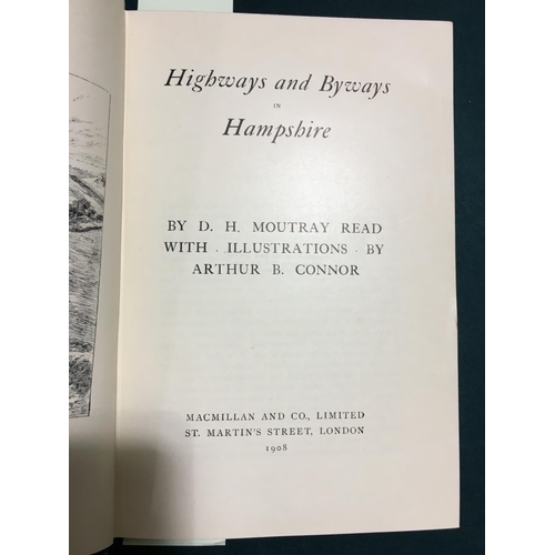 55 - Highways and Byways Series. London, 1903; Berkshire, 1906; Kent, 1907; Hampshire, 1908; Surrey, 1909... 