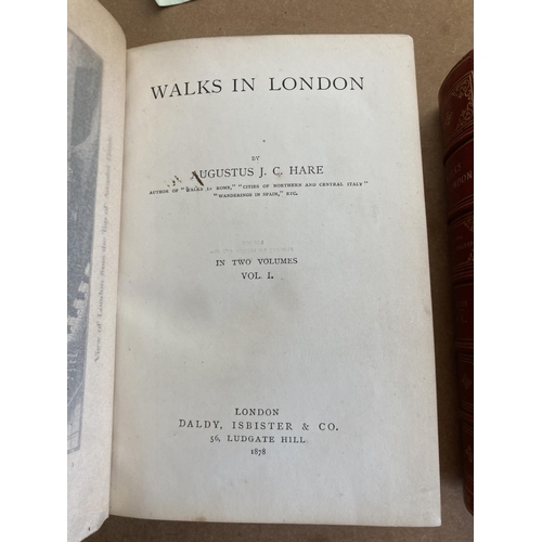 58 - Hare, Augustus J. Walks in London, 2 volumes, first edition, EXTRA-ILLUSTRATED with numerous engravi... 