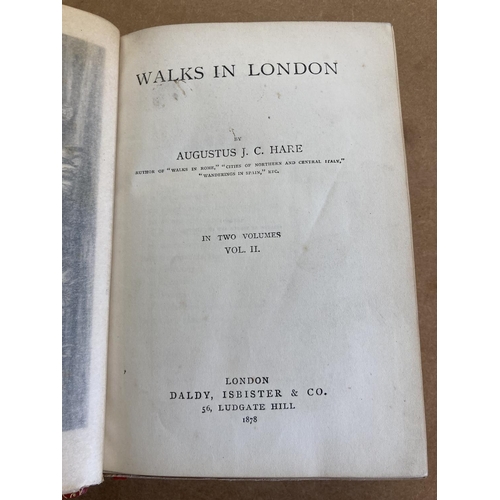 58 - Hare, Augustus J. Walks in London, 2 volumes, first edition, EXTRA-ILLUSTRATED with numerous engravi... 