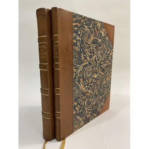 59 - Britton, John and Edward Wedlake Brayley. Devonshire and Cornwall Illustrated, 2 volumes, 2 engraved... 