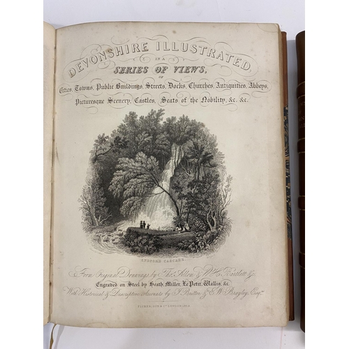 59 - Britton, John and Edward Wedlake Brayley. Devonshire and Cornwall Illustrated, 2 volumes, 2 engraved... 