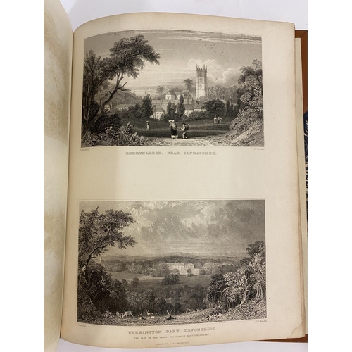 59 - Britton, John and Edward Wedlake Brayley. Devonshire and Cornwall Illustrated, 2 volumes, 2 engraved... 