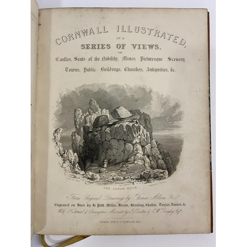 59 - Britton, John and Edward Wedlake Brayley. Devonshire and Cornwall Illustrated, 2 volumes, 2 engraved... 