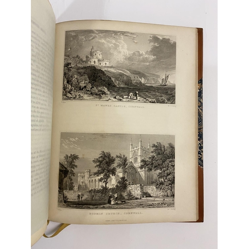 59 - Britton, John and Edward Wedlake Brayley. Devonshire and Cornwall Illustrated, 2 volumes, 2 engraved... 