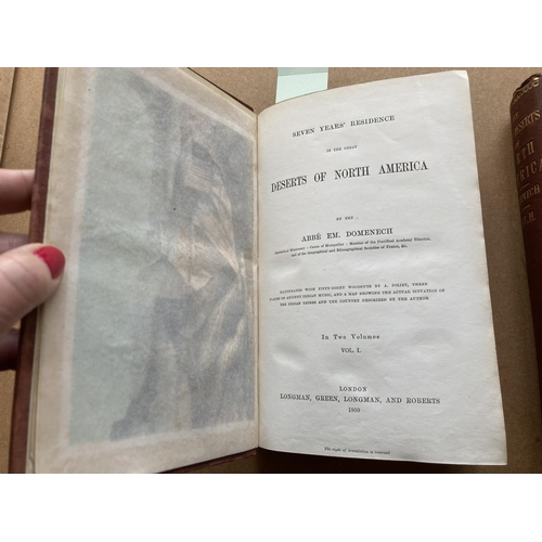 77 - Domenech, Abbe Em. Seven Years' Residence in the Great Deserts of North America, 2 volumes, first ed... 