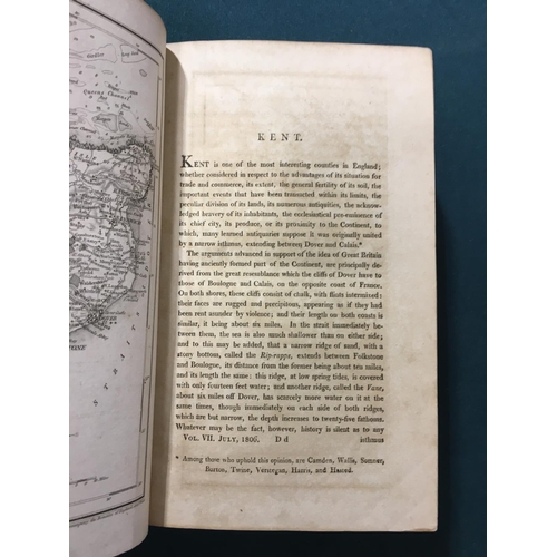 67 - Ireland, William Henry. England's Topographer: A New and Complete History of the County of Kent, 4 v... 