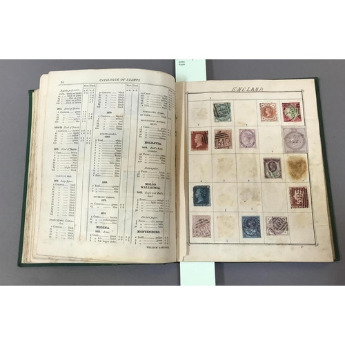 112 - 'Lincoln' Stamp Album with a Good Selection of Late 19th Century Stamps