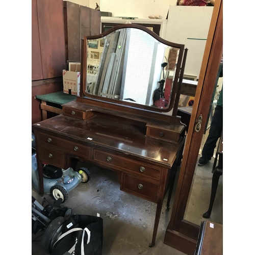 460 - Mahogany Wardrobe and Dressing Table